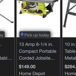 ryobi 15a table saw