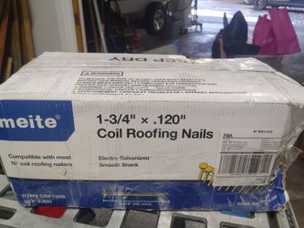 1-3/4 roofing nails new complete box