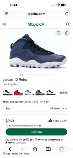 Jordan 10 - LA size 10