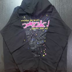 Large Sp5der P*nk Hoodie ‘Black’