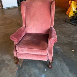 Comfortable Recliner , Salmon Micro Fiber