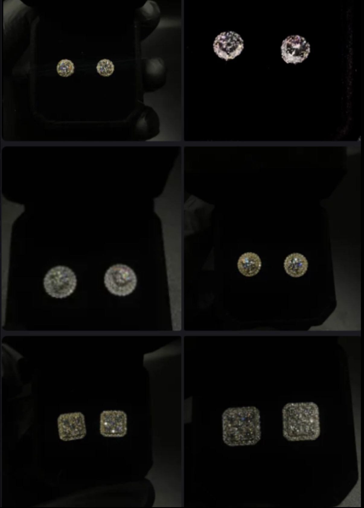 VVS1 Moissanite Earrings β GRA Certified β 925 Silver β Passes Diamond Tester