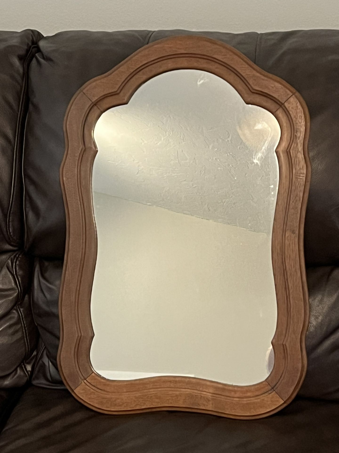 Wood Framed Wall Mirror 