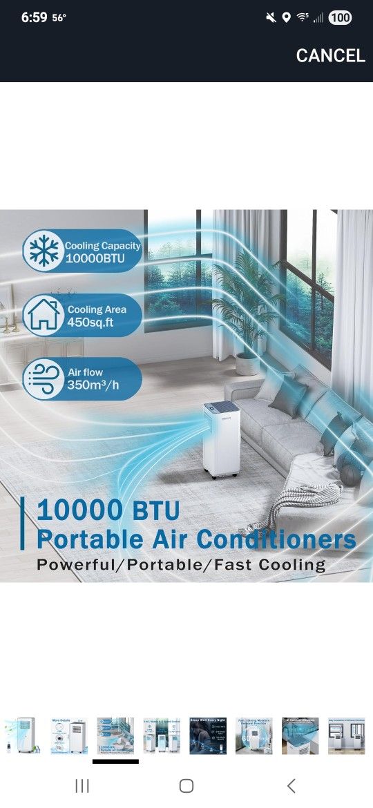 10000 Btu Portable Ac Asking $100 Or Best Offer