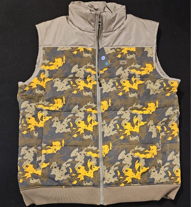 Cookies SF Mendocino Camo Quilted  Nylon Puffer Vest Jacket Mens 3XL NWT