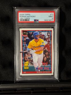 Roman Anthony 2026 Topps 1991 Topps RC PSA 9