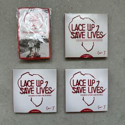 Nike Lace Up Save Lives Fight Against Aids Red Shoe Laces 42" 105cm Lot