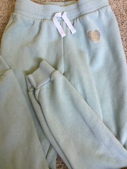 H&M jogger sweatpants girls 8-9 years mint/ sage green