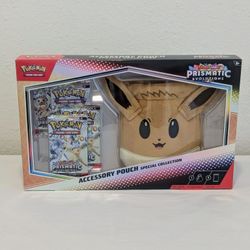 Pokemon Prismatic Evolutions Accessory Pouch Collection