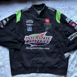 Nascar JH Design Ty Gibbs #54 Interstate Batteries Mens Size 2XL Racing Jacket