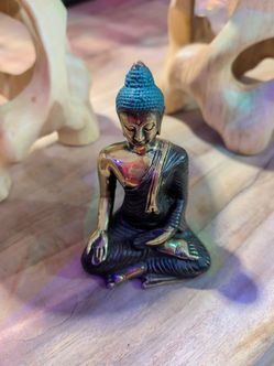 Small Brass Buddha Meditation Figurine