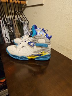 Jordan 8 Retro White 2019 Aqua Size 11.5