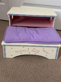 Girls Theme Step stool Or prayer Bench