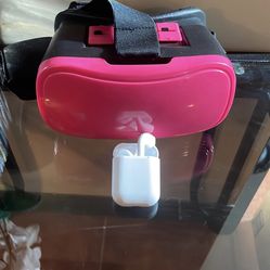 VR Headset And Bluetooth Wireless Headphones
