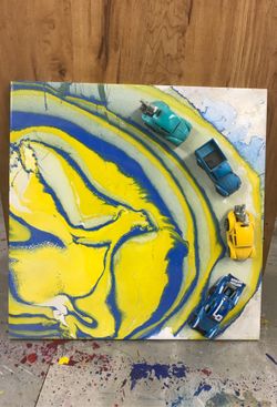 Hot wheels Vw custom tile art