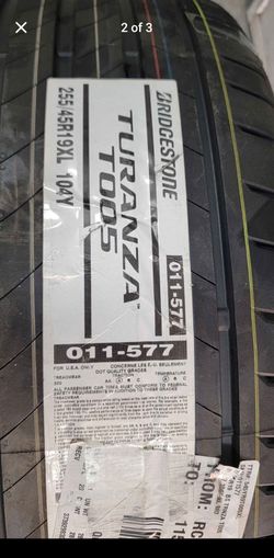 bridgestone turanza 255/45/19