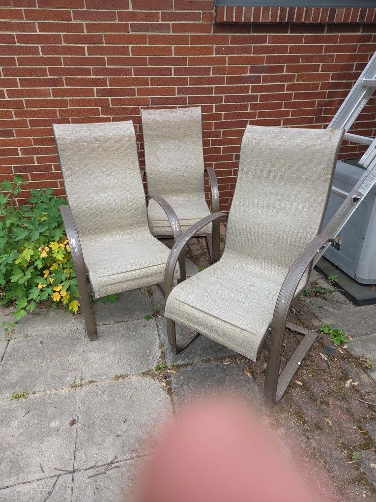 3 Patio Chairs