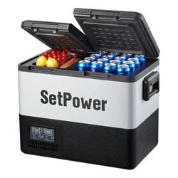 Setpower Dual Zone Portable 12v Port Rv Refrigerator/ Freezer