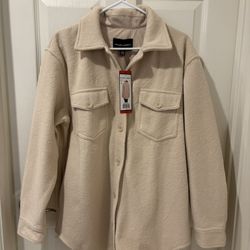 Women’s Hilary Radley cream Shirt Jacket   (brand New)