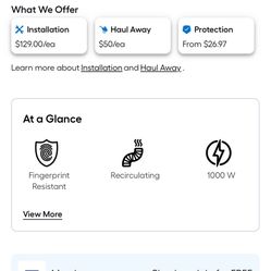 Whirlpool 1000 W Over The Range Microwave