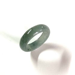 80004 Burma Myanmar jadeite Green Natural A Jade Ring Size 7.75
