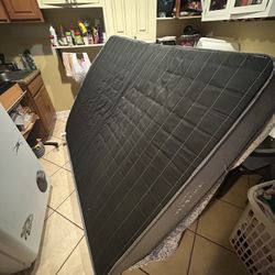 Free queen size mattress with platform frame pick up only !! Need gone asap 