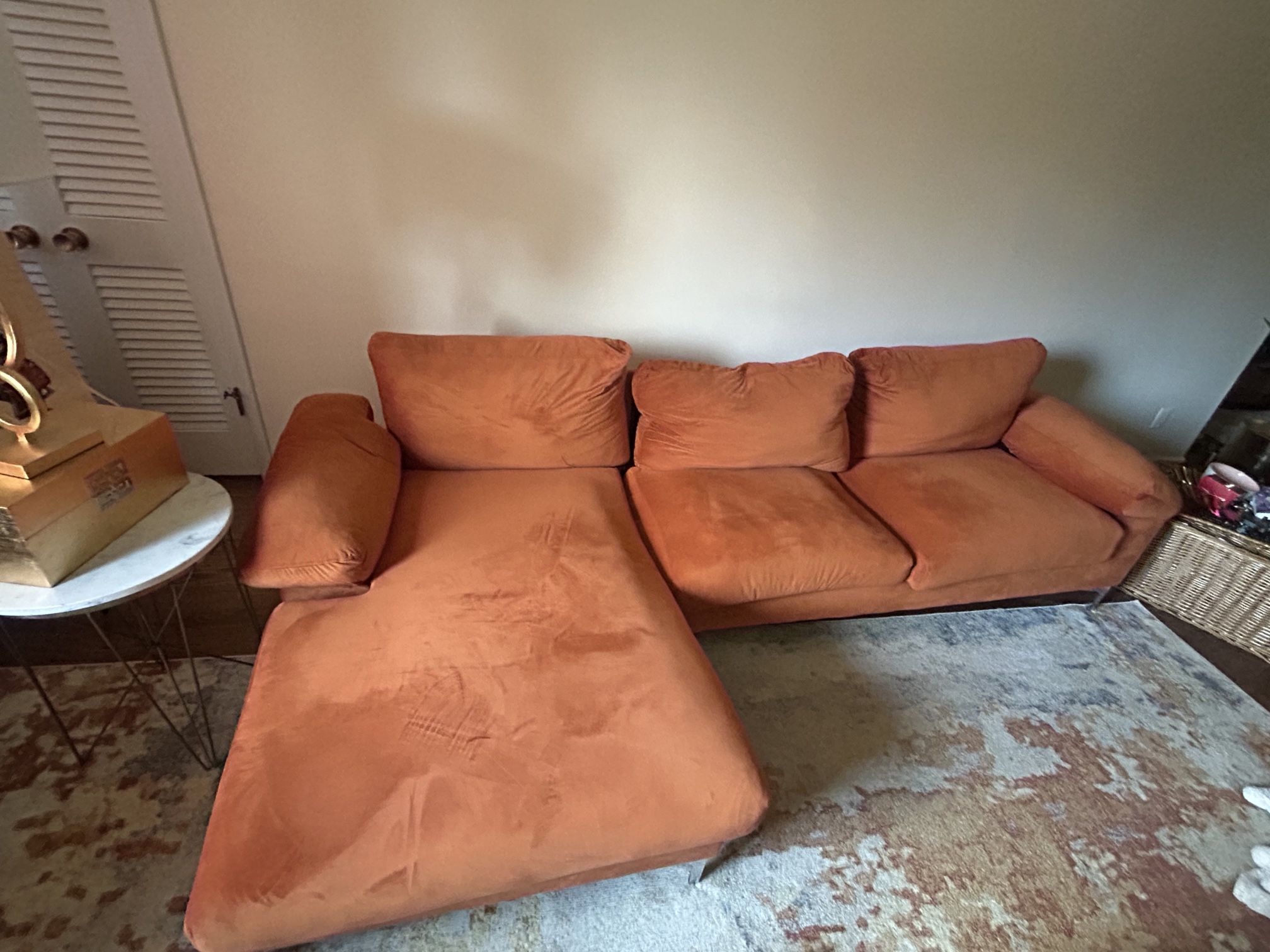 Comfy Orange Sofa