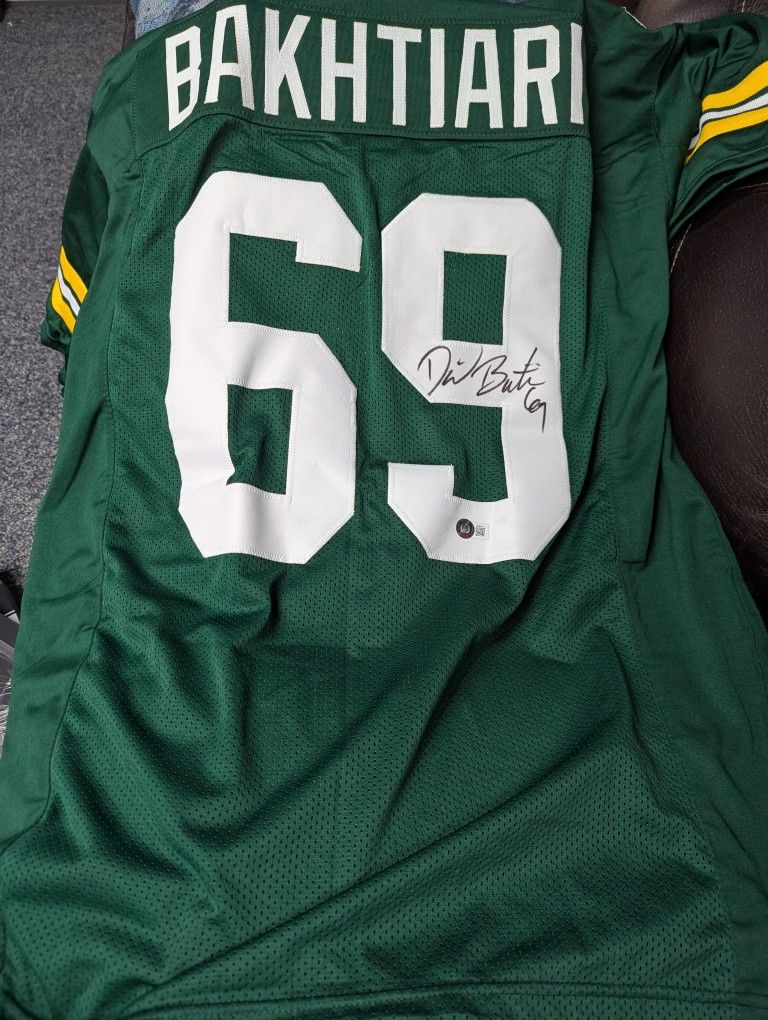 Packers Signed Jersey David Bakhtiari XL