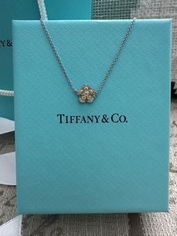 TIFFANY&Co. Garden Flower Diamond Yellow Diamond Bracelet 750(YG)xPt950 2.0g