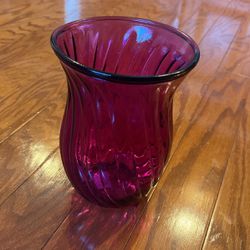 Brand New Purple Glass Flower Vase Home Decor 