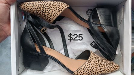 Leopard Print Block Heel Pumps