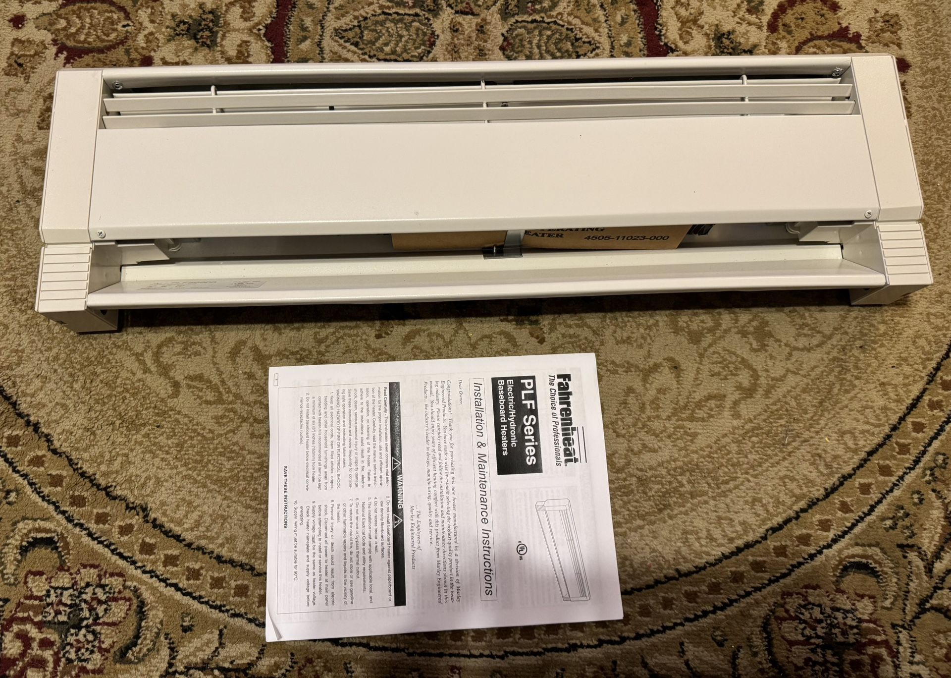 Marley PLF500DA Hydronic Baseboard Heater New In Box
