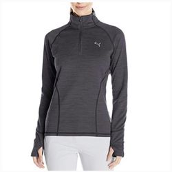 Women’s Puma Golf charcoal grey 1/4 zip pullover jacket size XS