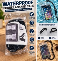 Waterproof Phone Lanyard Case
