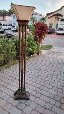 Vintage Torchiere Floor Lamp