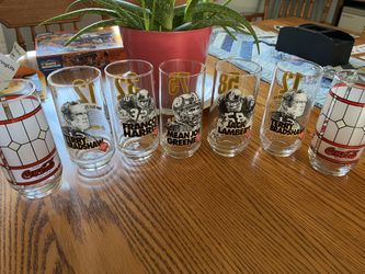 Steelers glasses Eat N Park Hall Of Fame And Coca Cola Glasses