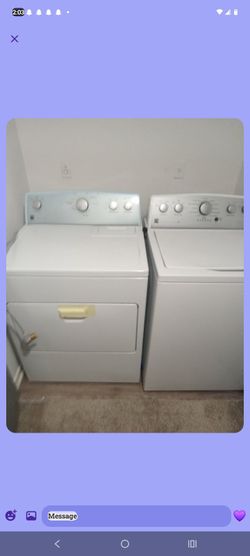 Kenmore washer and dryer