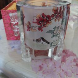 Glass Jar Candle Holder $15