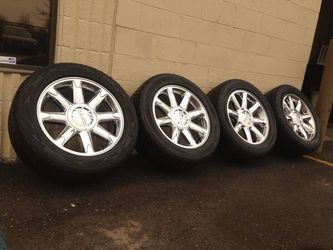 20" CHROME GM YUKON DENALI WHEELS AND TIRES