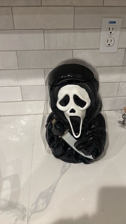 Ghost face cookie jar