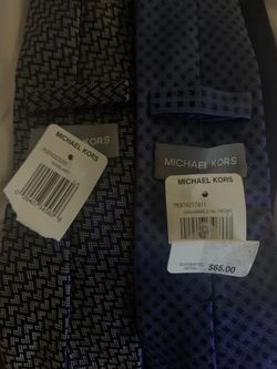 New men’s Michael Kors ties with tags