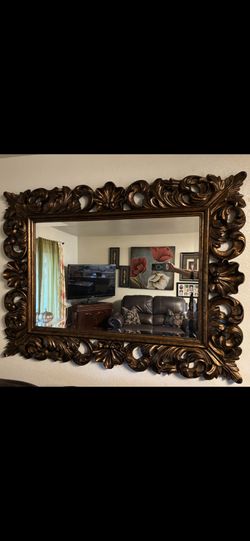 Espejo Grande Elegante De Casi Cinco Pies De Grande