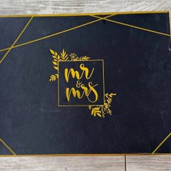 KEDRIAN Mr & Mrs Mug Set Black White Couples Gift Wedding New Box