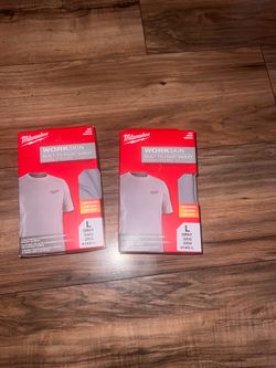 Milwaukee Gen II Men's Work Skin Large Gray Light Weight Performance Short-Sleeve T-Shirt