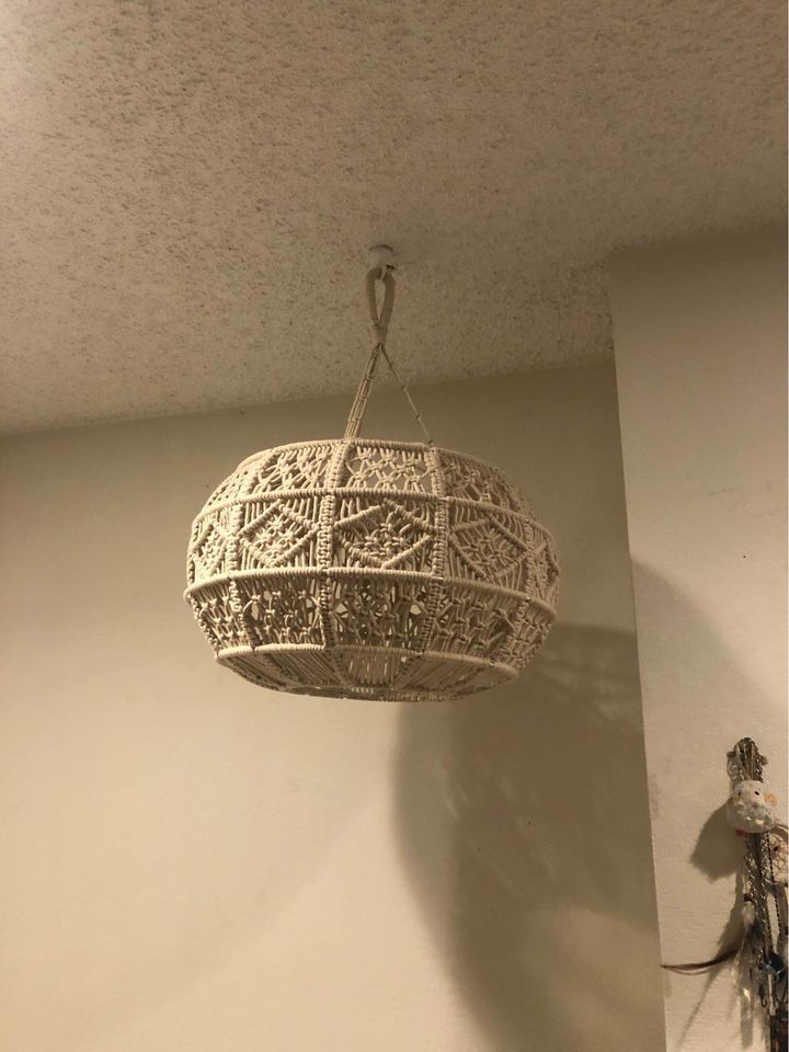 Macrame Hanging Lamp