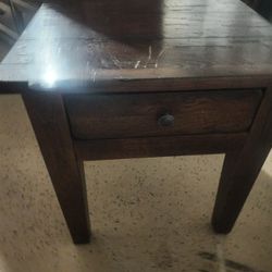 Wood Side Table