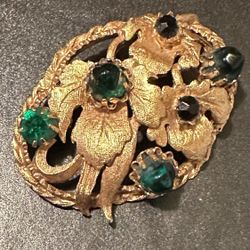 Vintage Gold Tone Brooch 