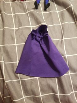 Purple Hooded Cape Accessory For Figures