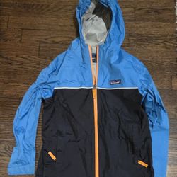 (2) Patagonia Kids Size Small (7/8) Shell Windbreaker Jackets 
