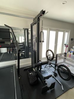 Titan lat tower pull down and cable machine. Up to 300 lb